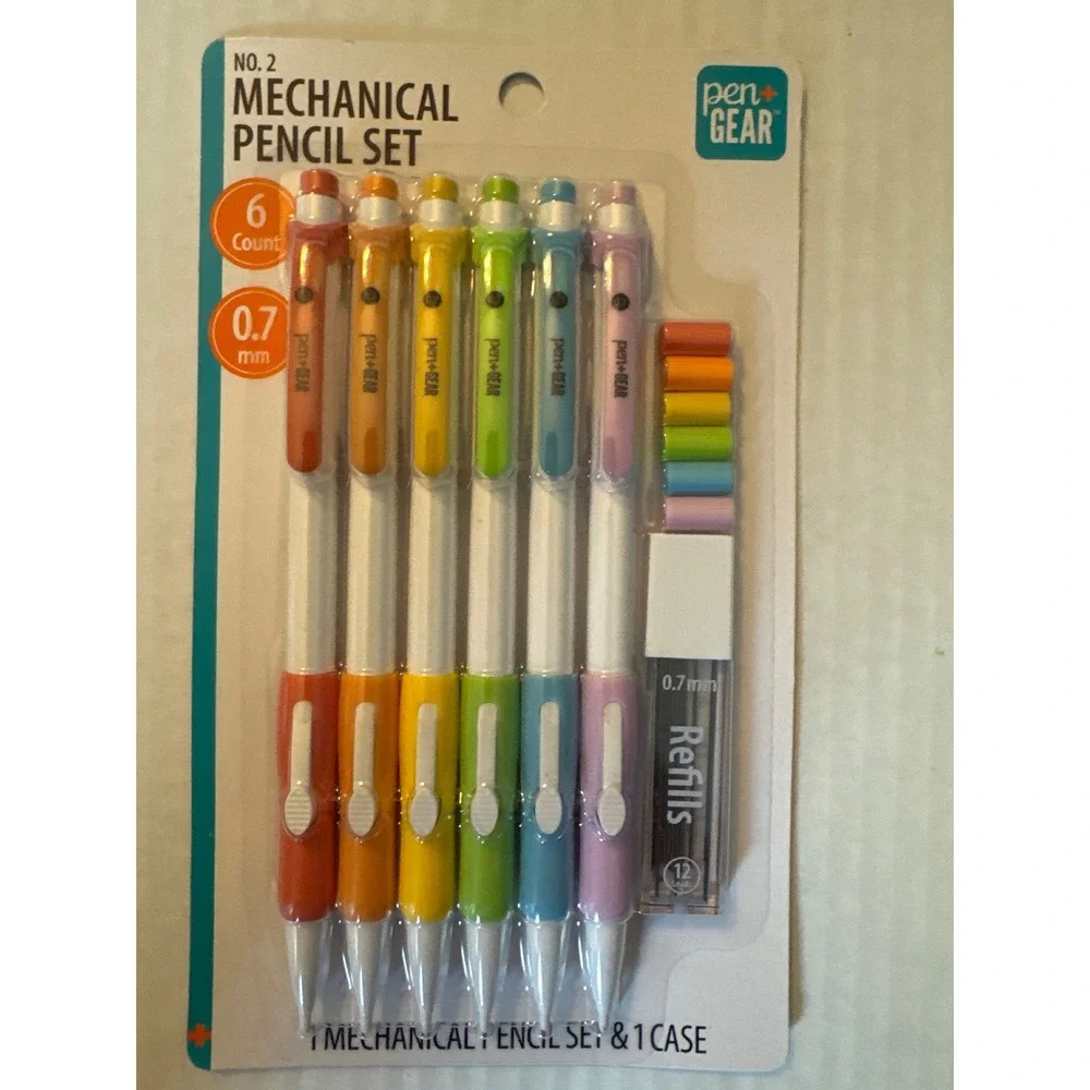 Lot of 4 packs Pen+Gear 0.7mm Mechanical Pencil Set 6 Count with Refills 24ct